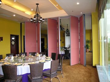 MDF + Aluminum Interior Movable Folding Soundproof Partition Wall For Hotel