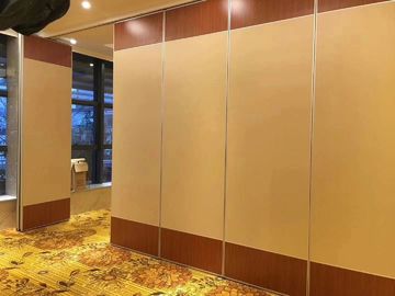 MDF Board Sliding Folding Partition Walls / Great Hall Mobile Room Dividers