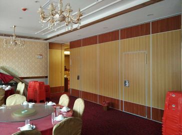 MDF Board Sliding Folding Partition Walls / Great Hall Mobile Room Dividers