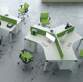 โต๊ะสำนักงานคอมพิวเตอร์พาร์ติชั่นโต๊ะเวิร์คสเตชั่นพร้อมปรับความสูง