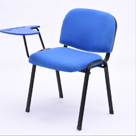 เก้าอี้สำนักงานสีน้ำเงินเหมาะกับการทำงานห้องประชุมหรือเยี่ยมชมเก้าอี้ในห้องที่ไม่มีล้อ