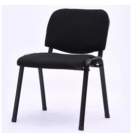 เก้าอี้สำนักงานเหมาะกับการทำงานสีดำตาข่ายคงที่ที่เท้าแขน + วัสดุที่นั่งโฟม