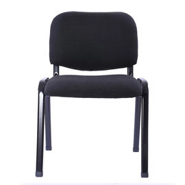 เก้าอี้สำนักงานเหมาะกับการทำงานสีดำตาข่ายคงที่ที่เท้าแขน + วัสดุที่นั่งโฟม