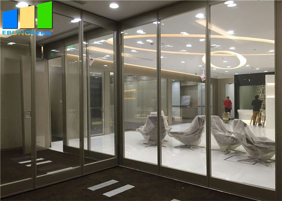 Ebunge Office glass modular partition อลูมิเนียมกรอบกระจกกั้นเสียงสำหรับห้องทำงาน