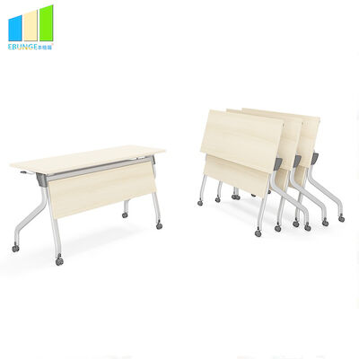 Ebunge School Furniture โต๊ะพับประชุมสำนักงานไม้วางซ้อนกันได้