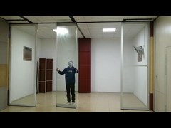 ผนังกั้นห้องกระจกบานเลื่อน