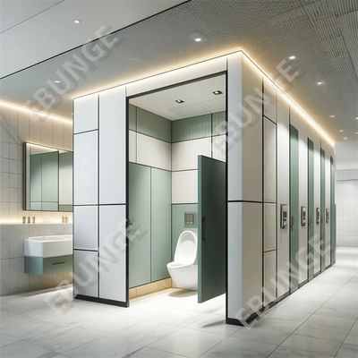 ความทนทานต่อการกระแทกสูง ผนังแยกห้องน้ําสาธารณะที่ทันสมัยสําหรับพื้นที่ที่มีการจราจรสูง