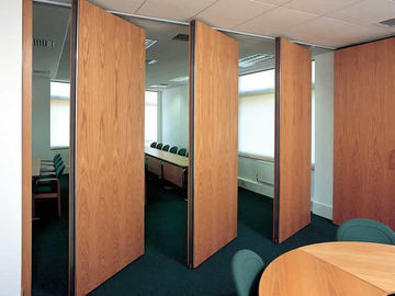 Hotel Movable Acoustic Folding Partition Walls Sliding Wood Doors