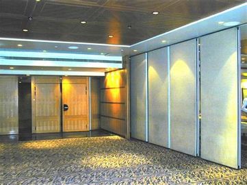 Sound Absorption Hotel Operable Partition Walls 85 mm Fire Retardant