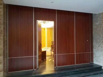 Hotel Decorative Wooden Partition Wall , 85mm Thickness Operable Acoustic Room Dividers